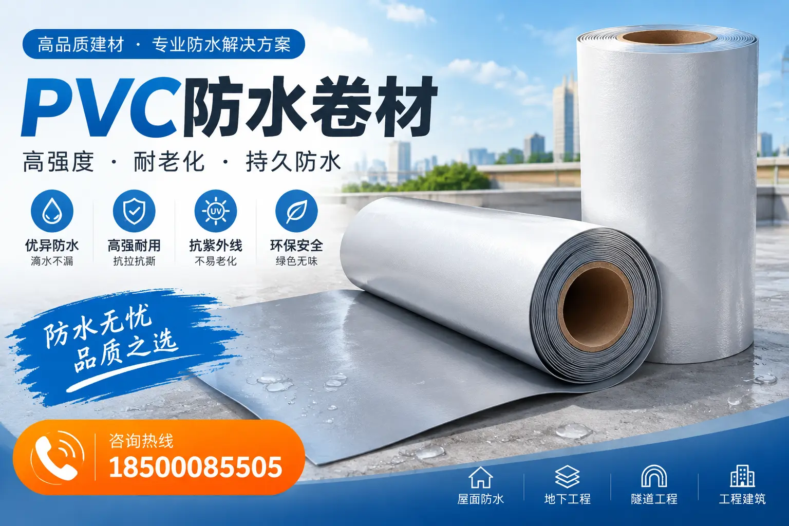 PVC防水卷材的使用寿命与维护周期，适合南京业主参考
